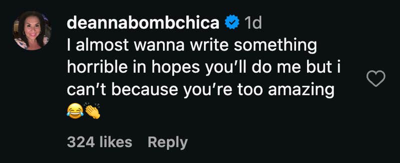 “I almost wanna write something horrible in hopes you’ll do me but i can’t because you’re too amazing 😂👏”