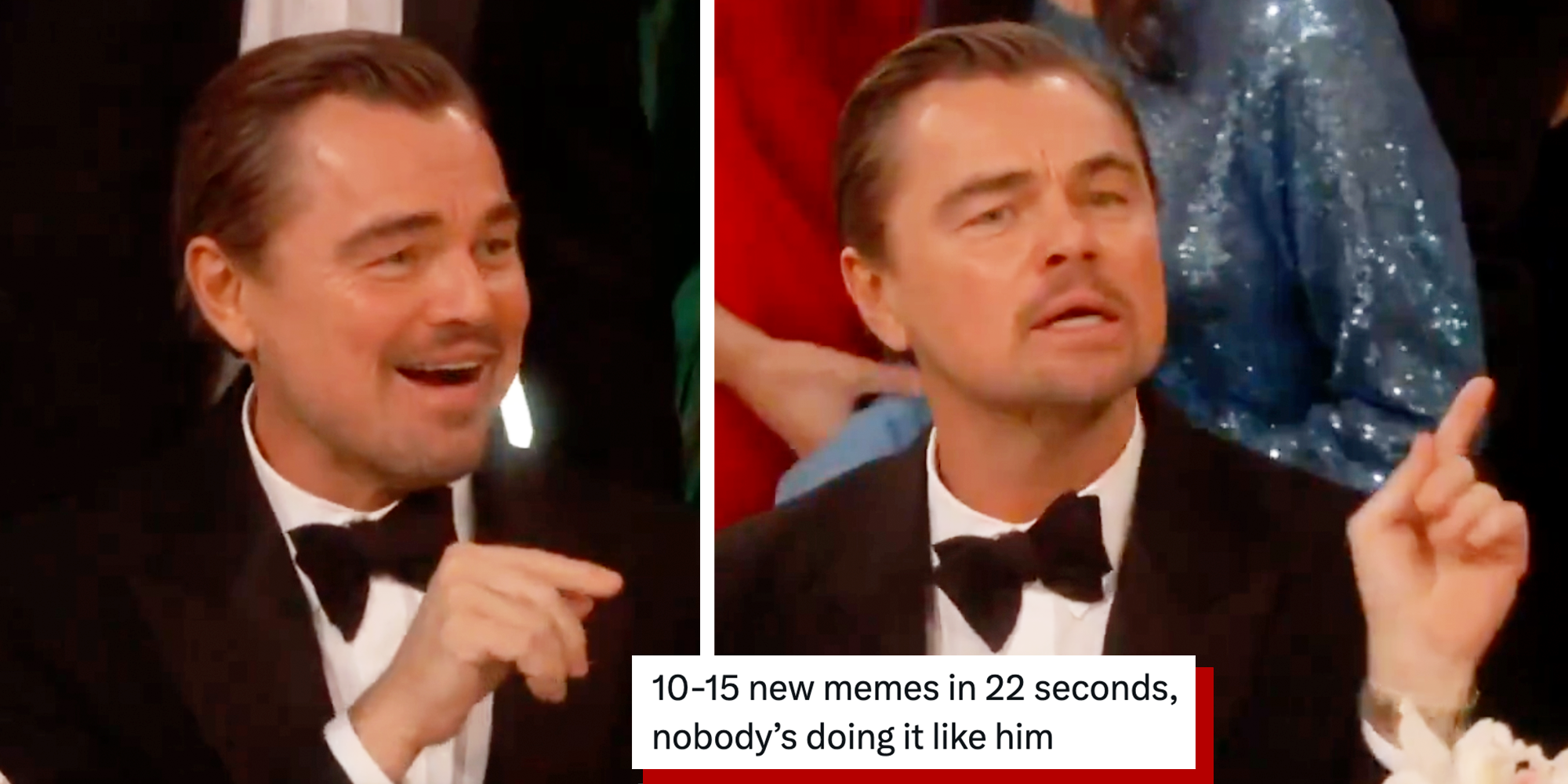 leonardo dicaprio golden globes meme funny faces