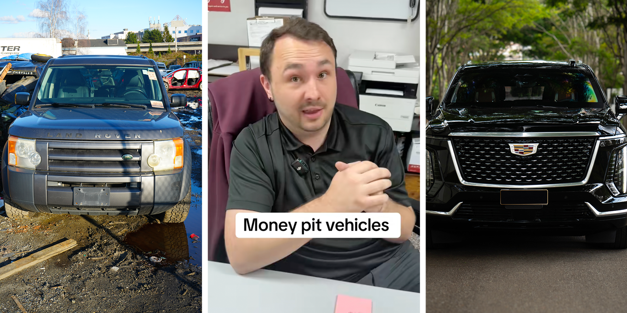 money pit vehicles list
