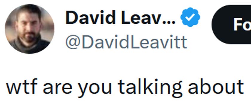 Tweet lendo 'do que você está falando'