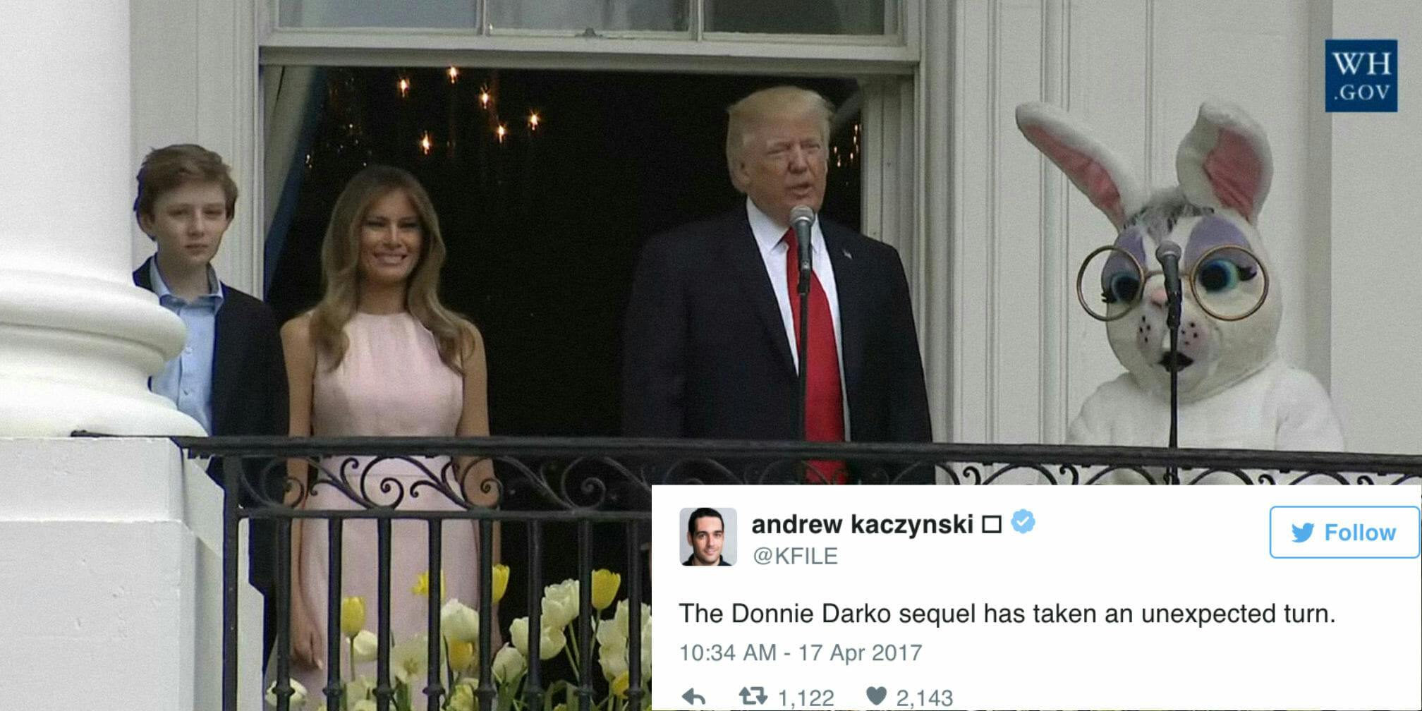Donald Trump and His Easter Bunny Became a Meme the Moment They Appeared