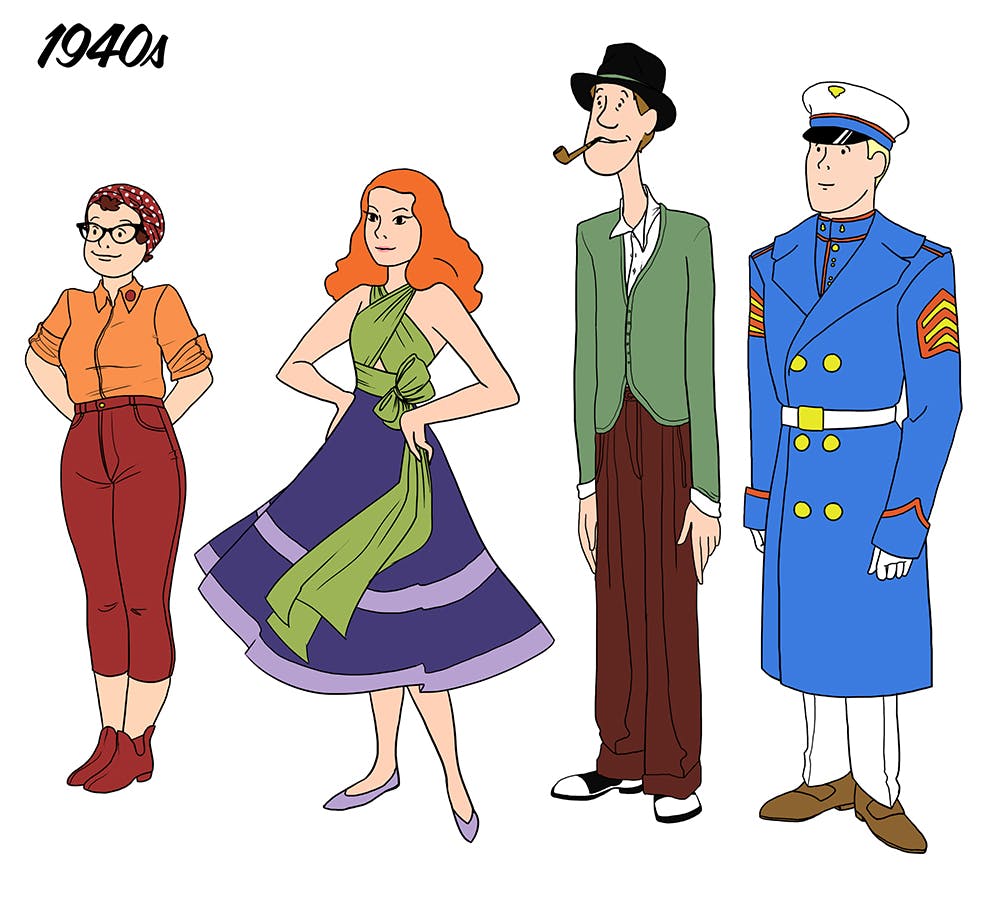 Scooby Gang fanart imagines the stylish outfits they'd sport in various ...