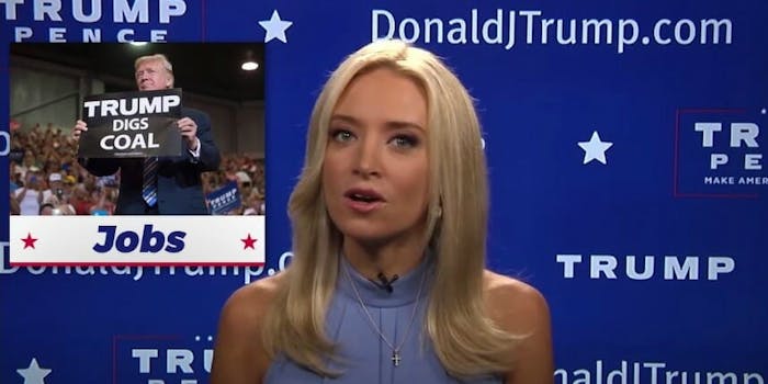 Kayleigh McEnany Donald Trump Facebook page