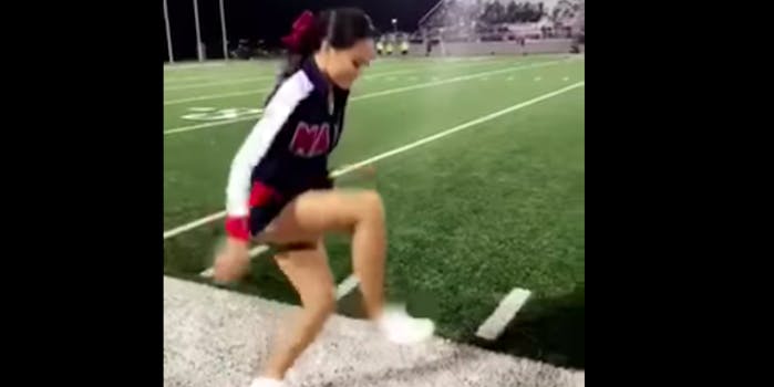 Texas high school cheerleader Ariel Olivar goes viral for posting her Invisible Box Challenge