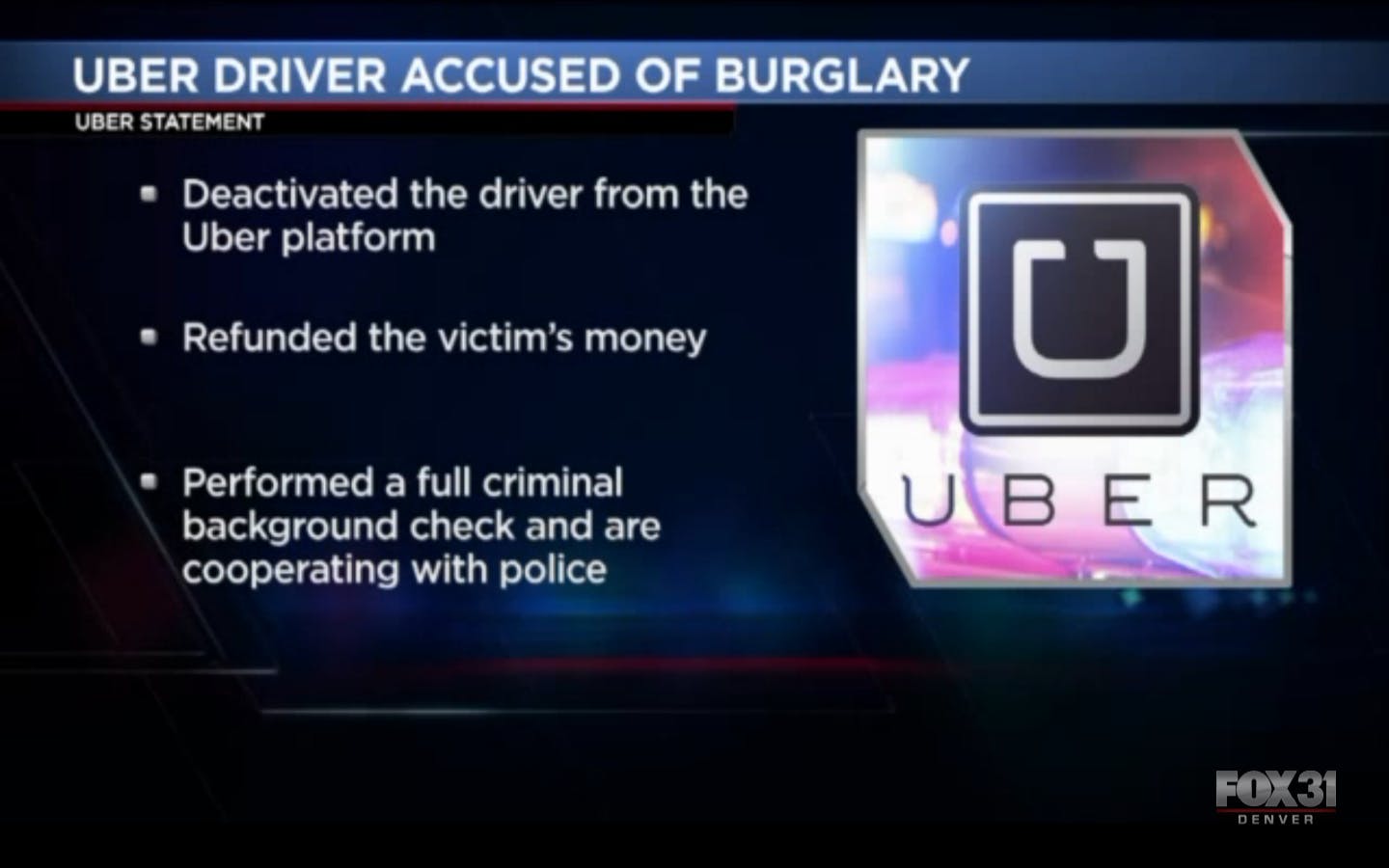 Uber swung into action as soon as it realized something was wrong.