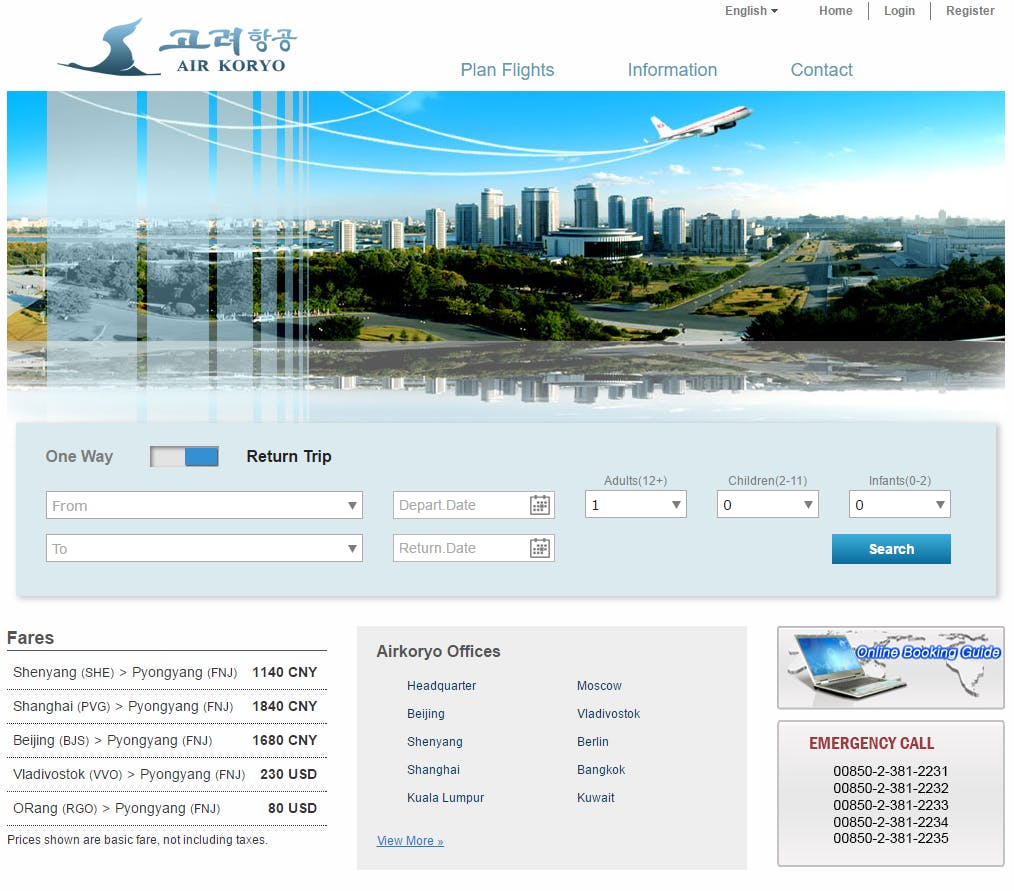 Air Koryo is North Korea's airline.