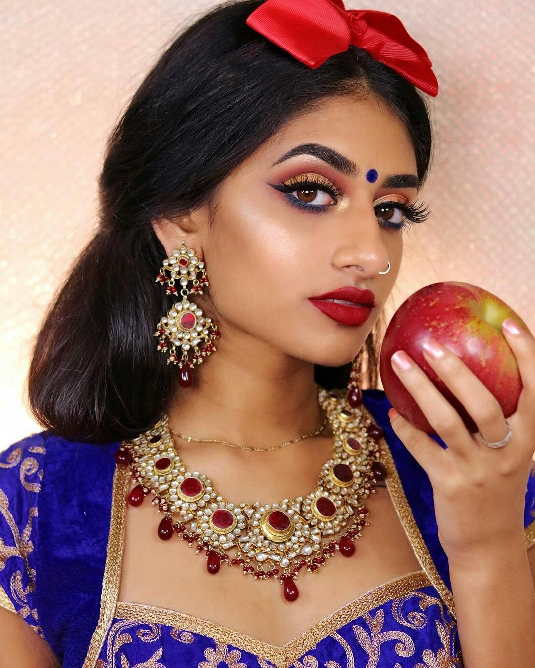 Makeup Artist Hamel Patel recreates the looks of Disney Princesses with Desi influences