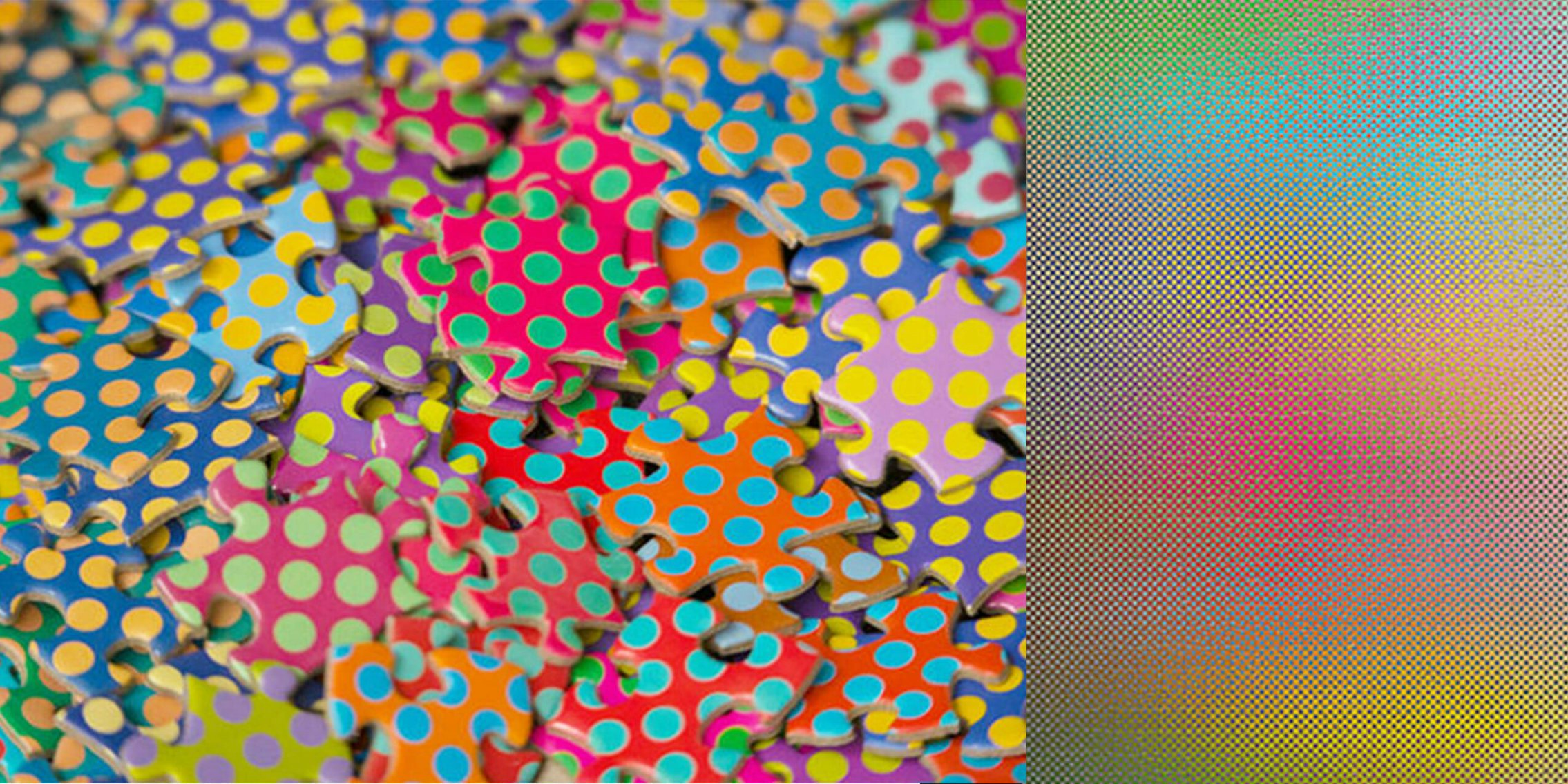 vibrating color puzzle