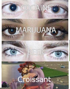 best memes of 2017 : eyes meme with jimmy neutron croissant boy