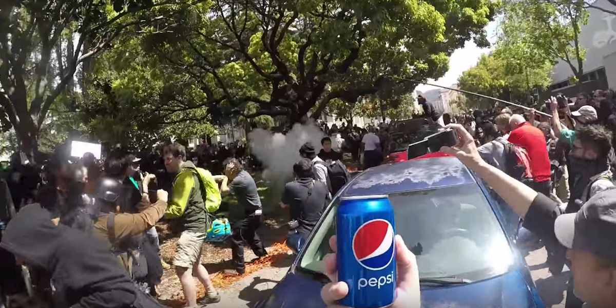 Pepsi at protest