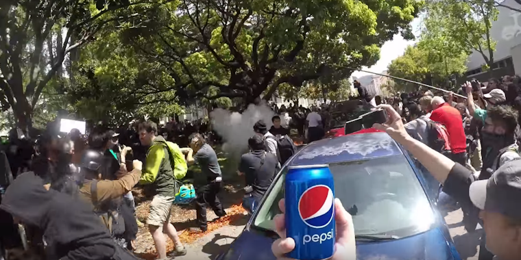 Pepsi at protest