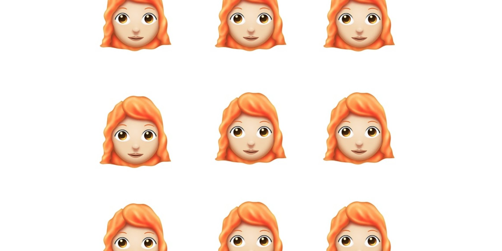 Redheaded emoji