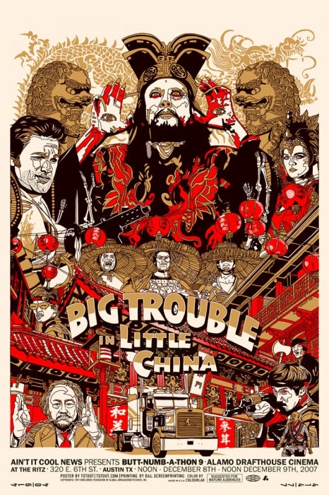 Big Trouble in Little China by Tyler Stout print Mondo. 