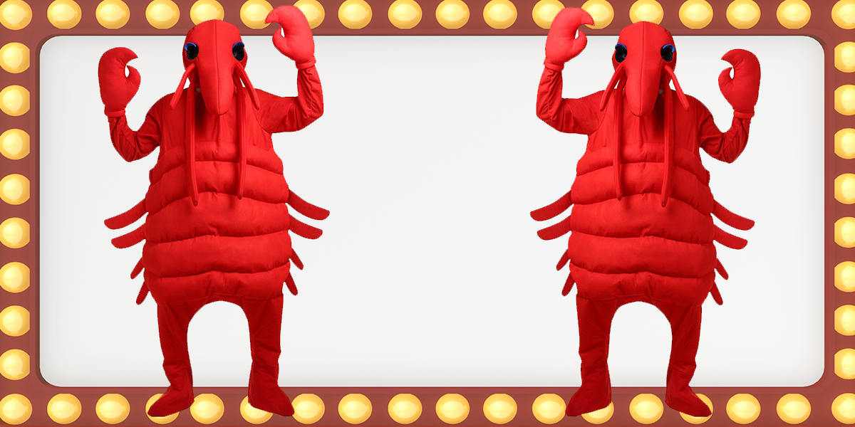 photo Dancing Lobsters Amanda Show Costume this lobster costume is reminiscent of