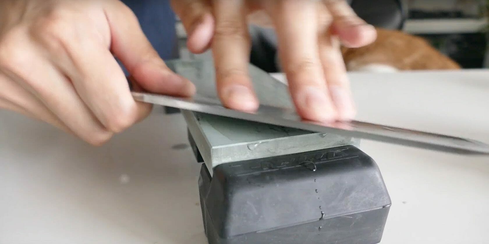 Polishing a Rusty Knife 