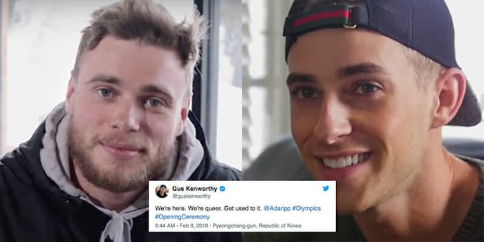 Gus Kenworthy and Adam Rippon, Team USA's openly gay athletes, are holding steady to their criticism of Vice President Mike Pence.