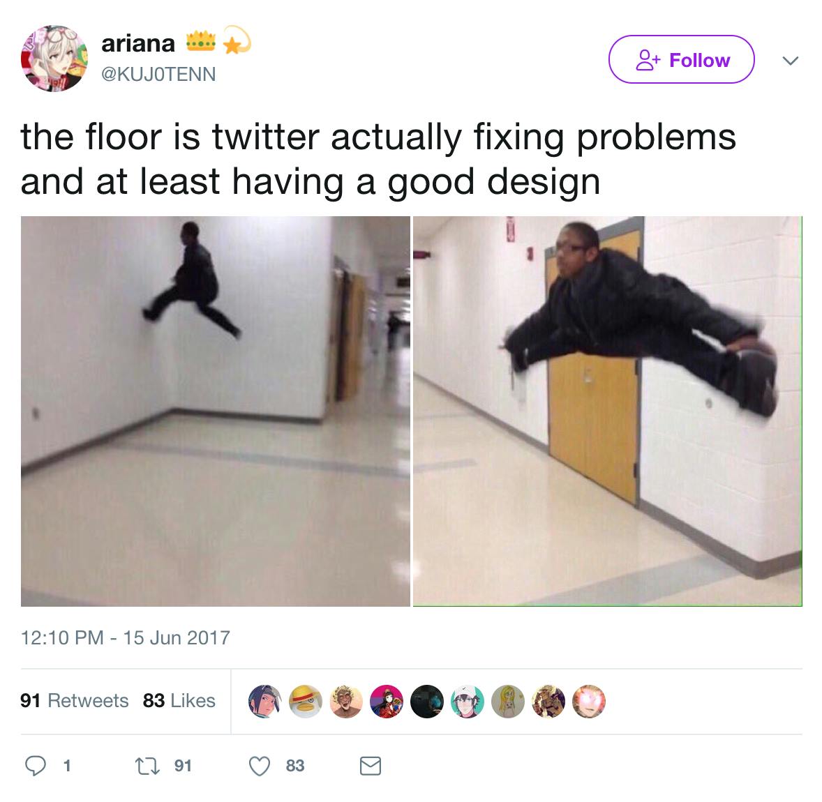 2017 memes : the floor is