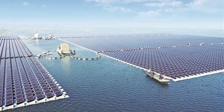 china lake floating renewable energy