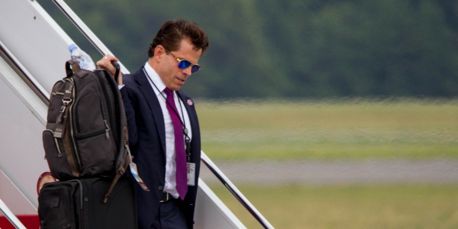 Anthony Scaramucci Exiting Air Force One