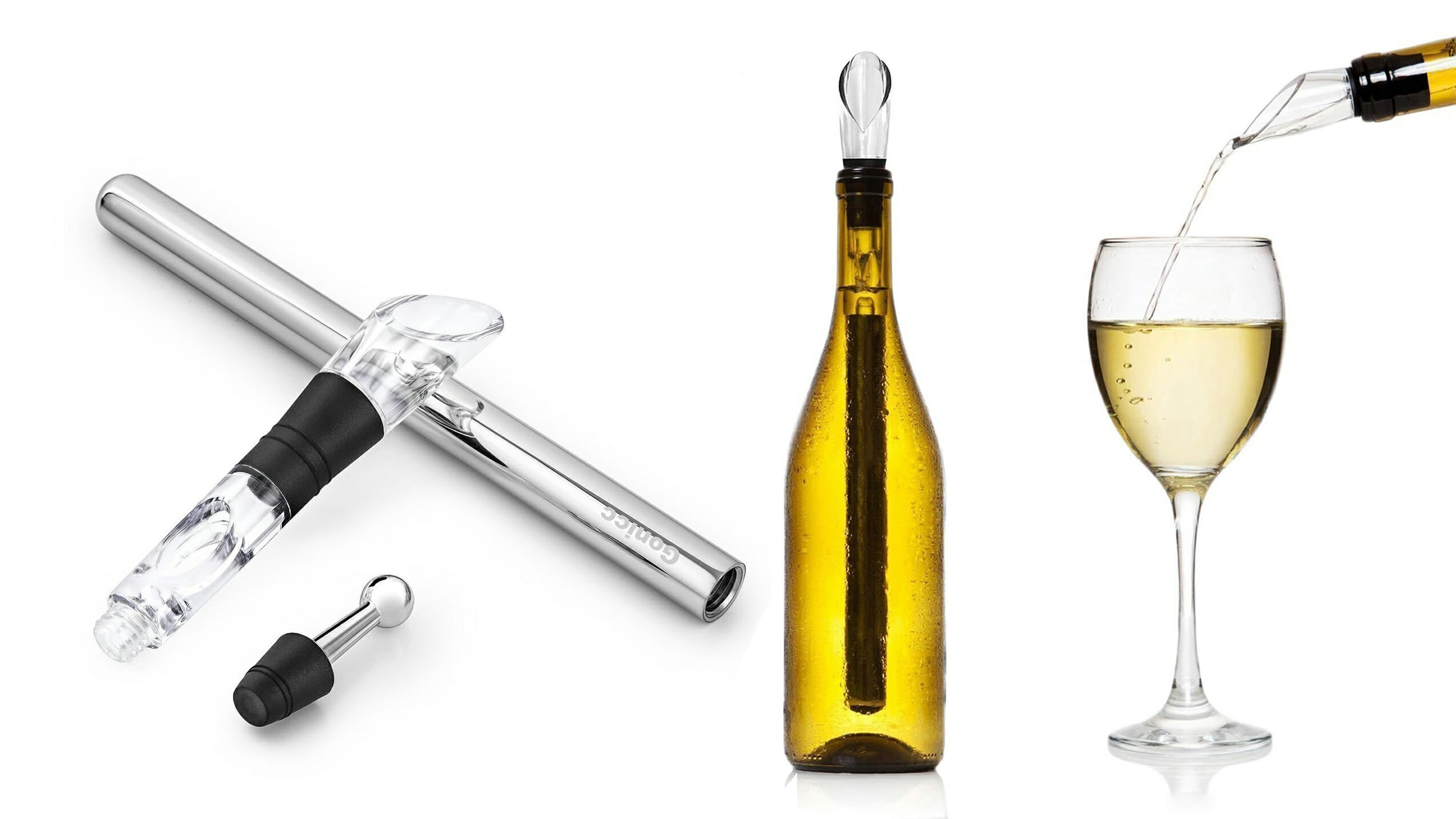 This wine chilling rod makes reds and whites icy cold in minutes