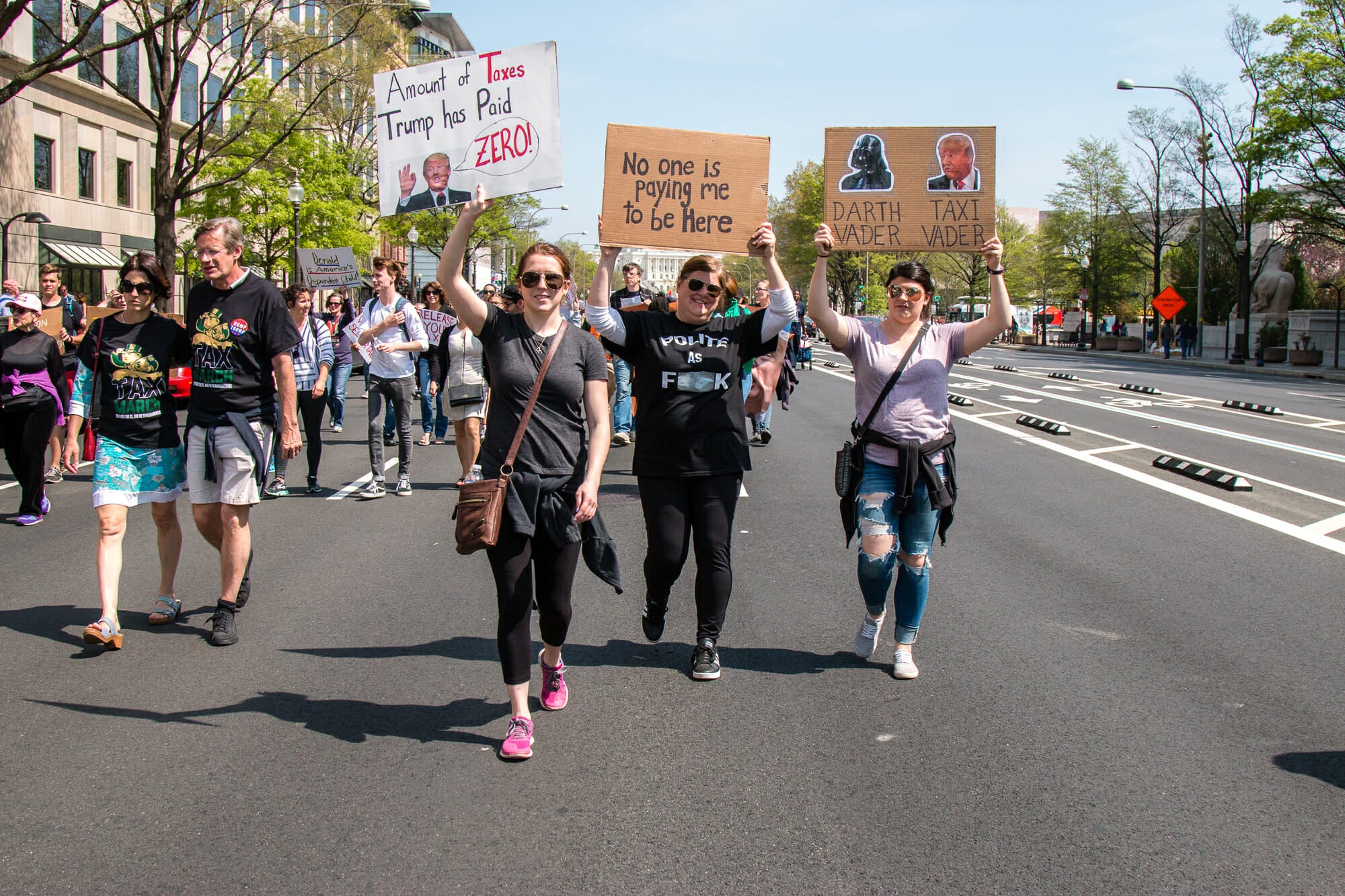 Tax Day protest against Trump