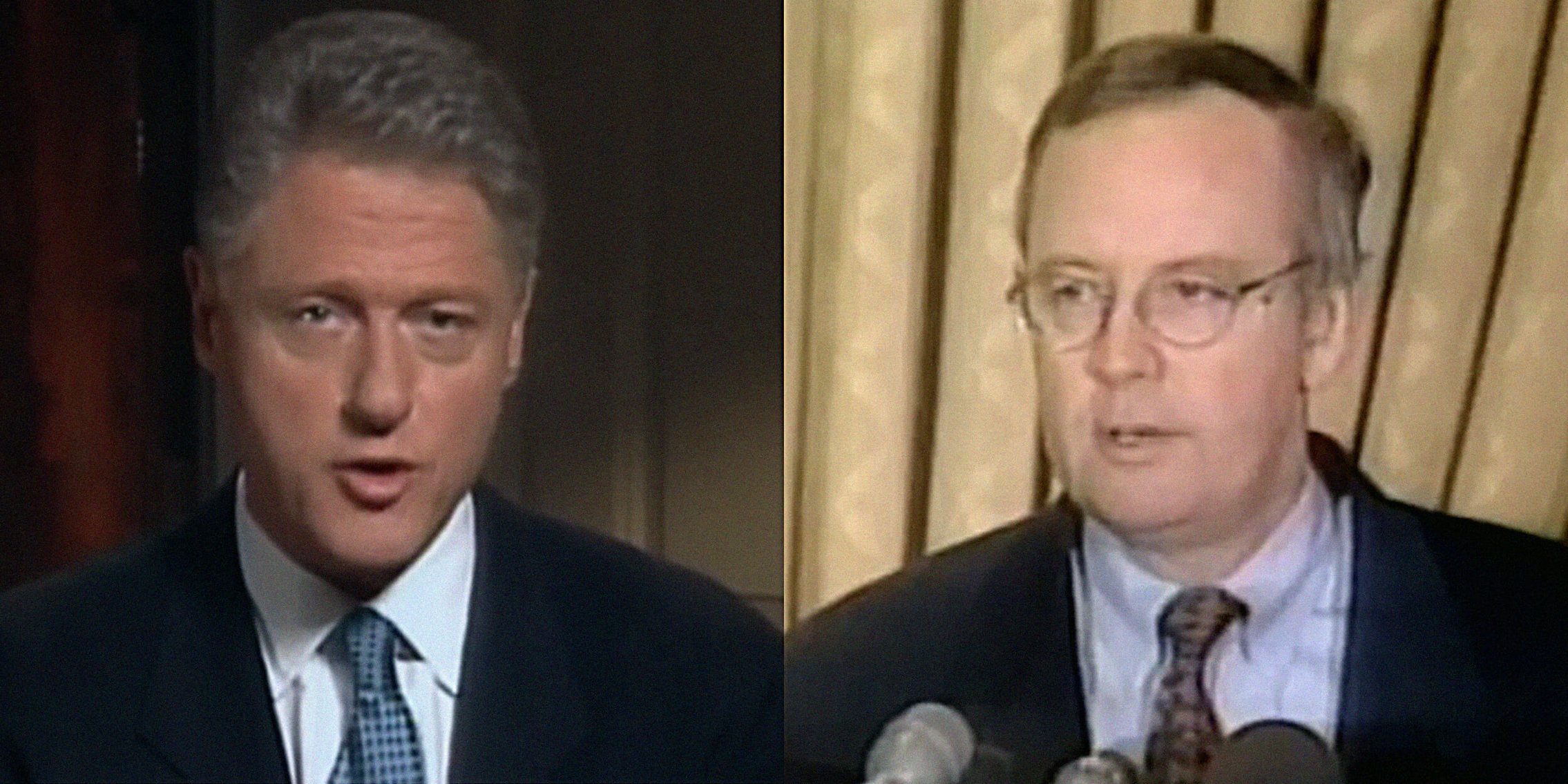 Bill Clinton and Kenn Starr