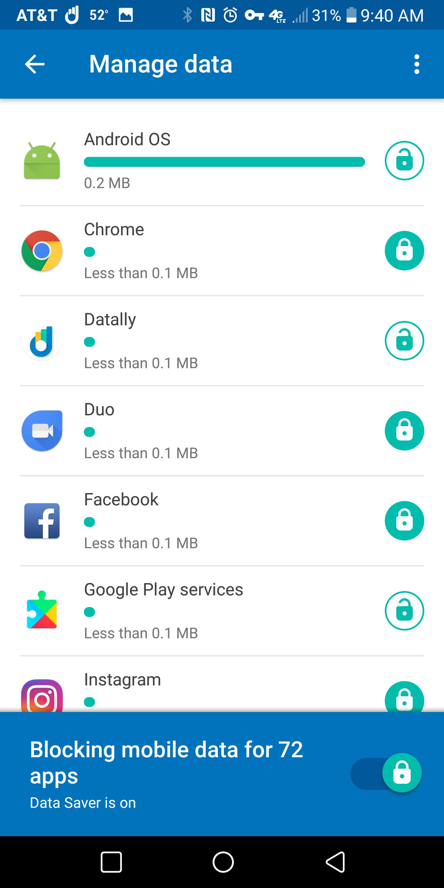 datally data monitoring google app