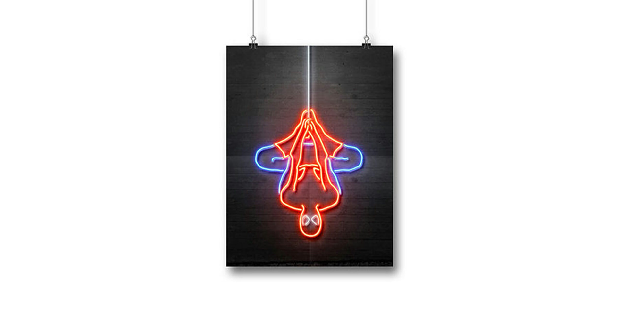 neon superhero prints