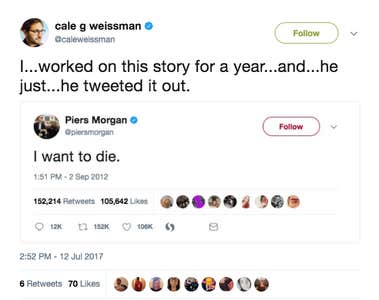 he just tweeted it out
