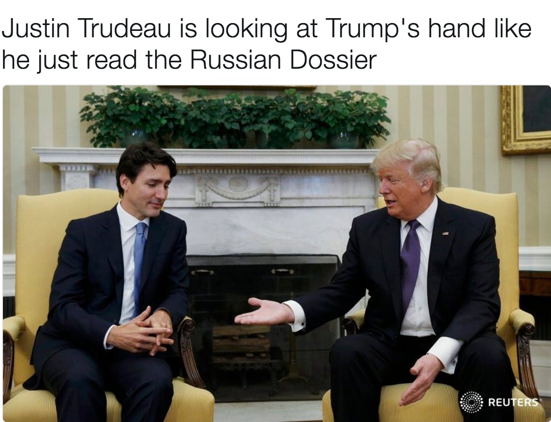 trump memes : Justin Trudeau Donald Trump