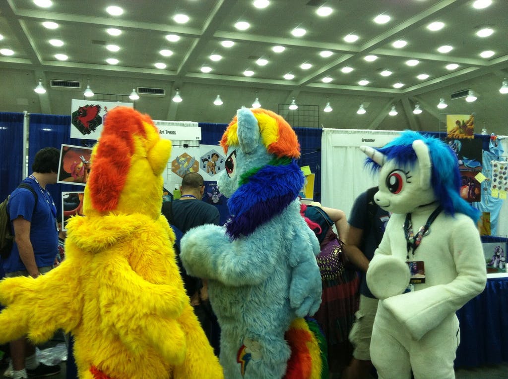 Bronies at brony convention. 