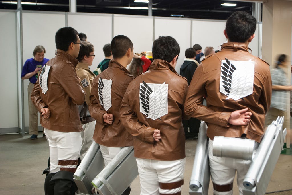 Attack on Titan cosplayers 