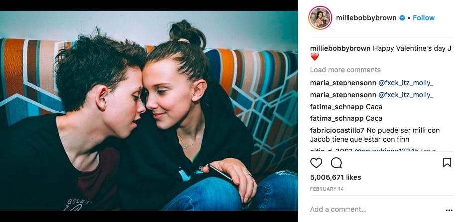 millie bobby brown jacob sartorius