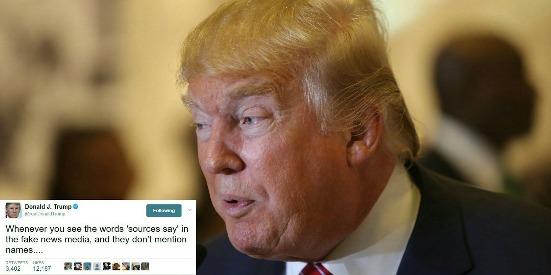 Donald Trump Twitter fake news leaks