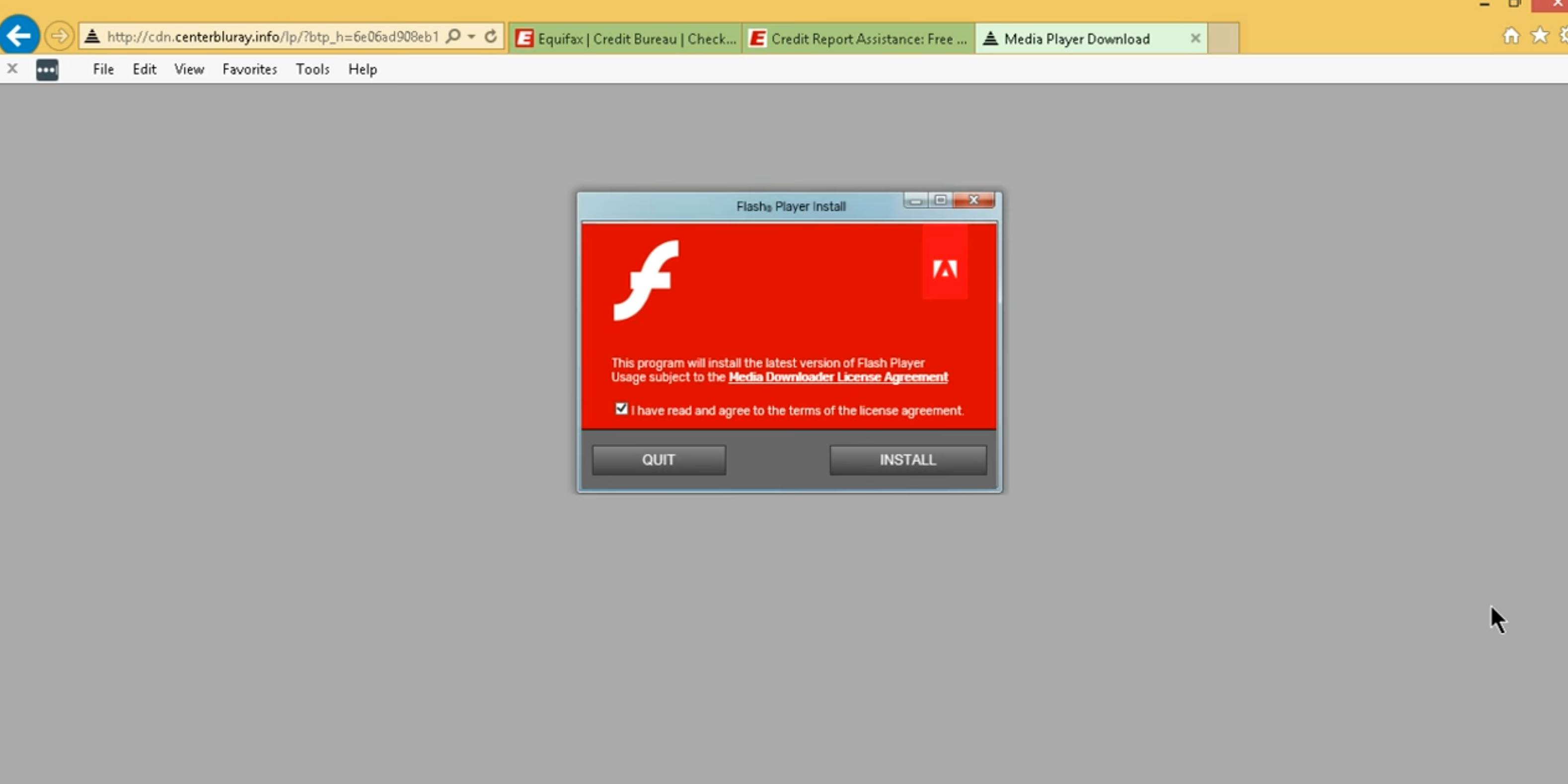 equifax flash download hack virus crapware