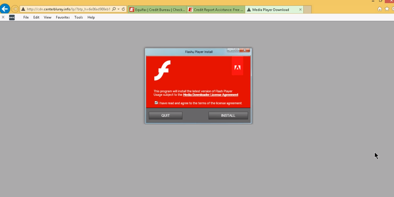 equifax flash download hack virus crapware