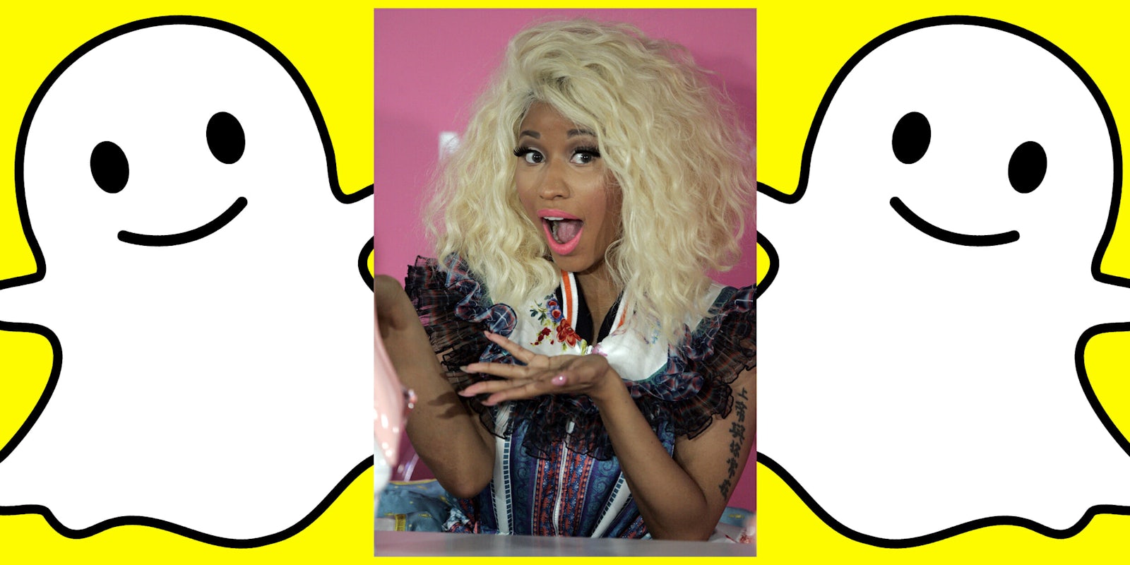 Nicki Minaj and Snapchat ghosts
