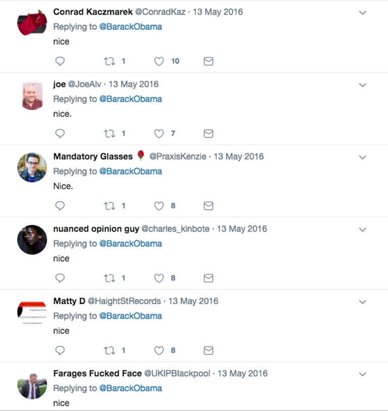 The History Of Responding To 69 With Nice