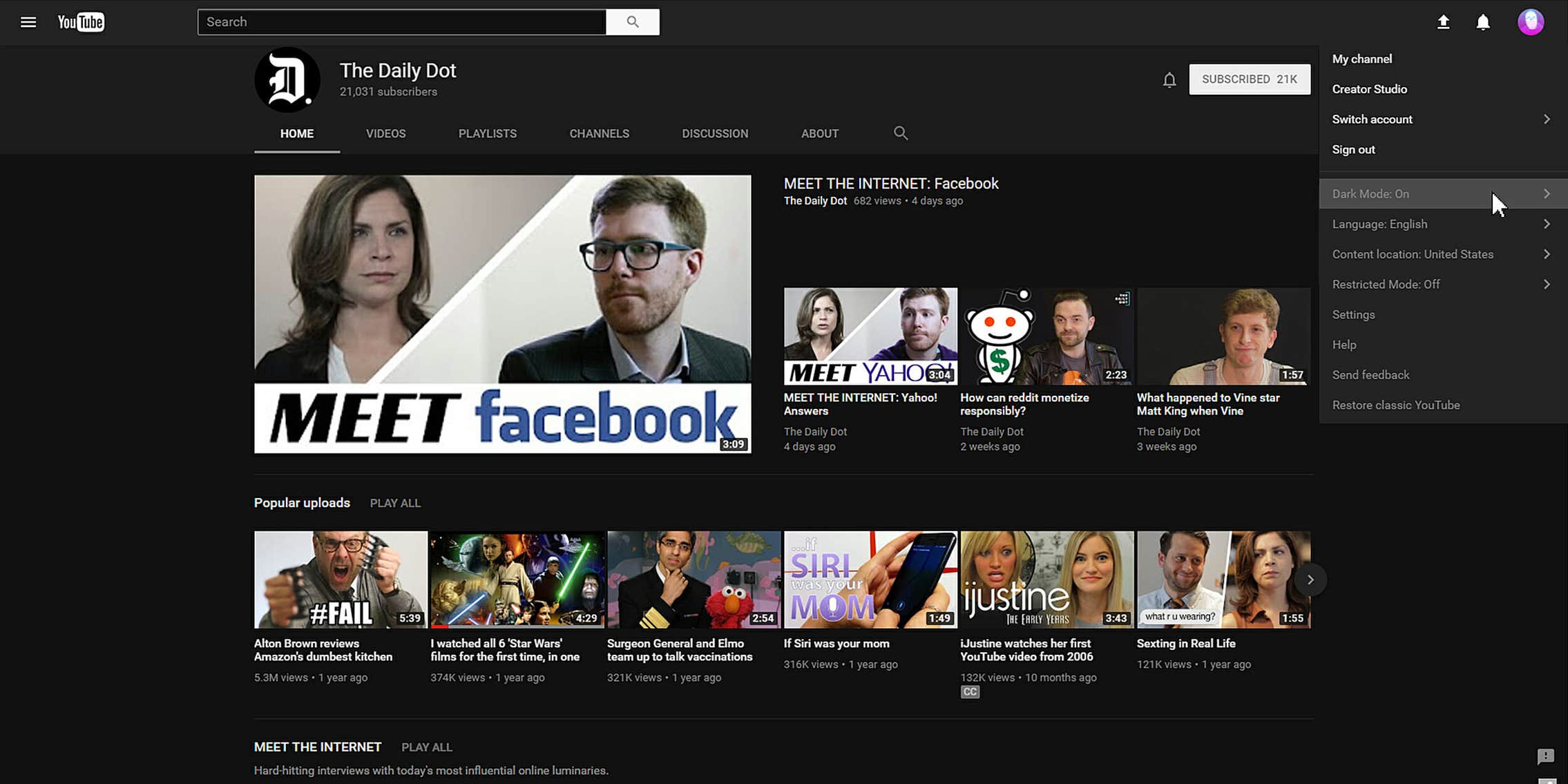 Dark Mode Here S How To Access Youtube S Secret New Feature Dark Mode Here S How To Access Youtube S Secret New Feature
