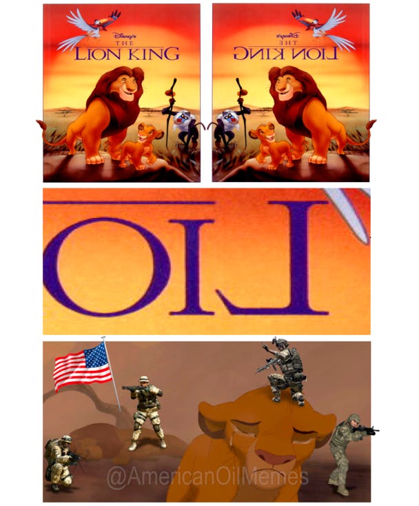 oil memes lion king