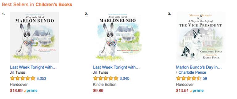 john oliver's marlon bundo book