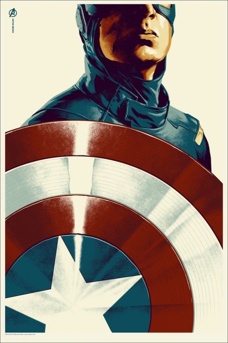 Captain America by Phantom City Creative, Mondo. 