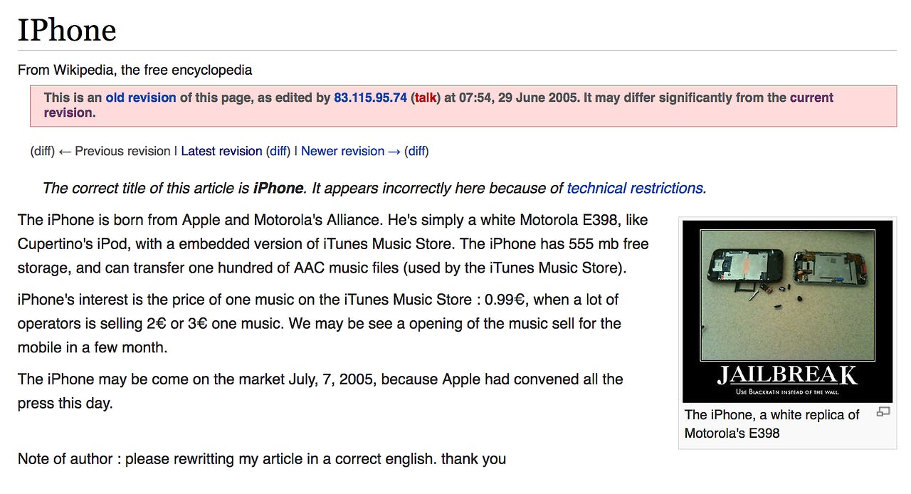 History of the iPhone - Wikipedia