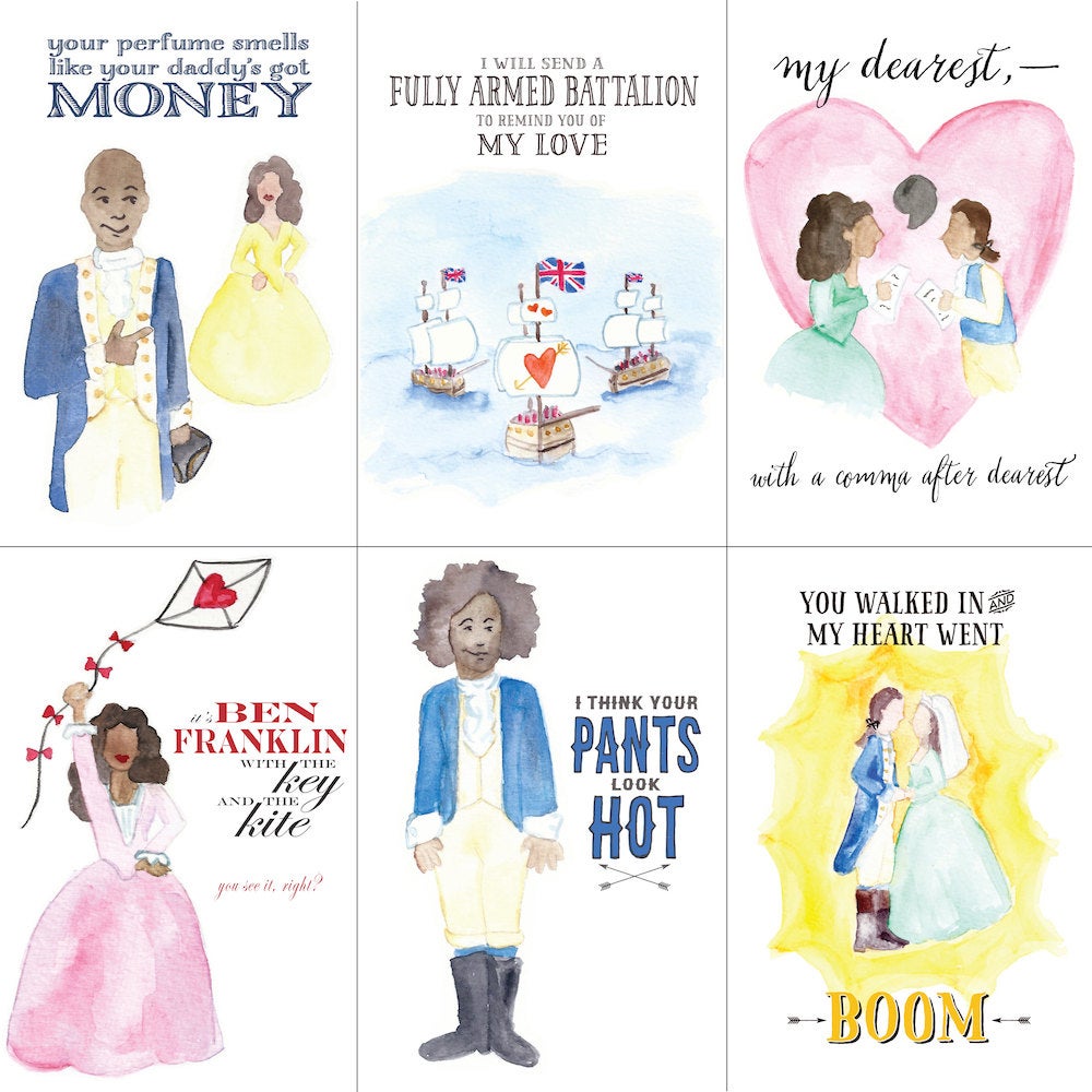 May you be satisfied with these 'Hamilton' Valentine's Day cards - The