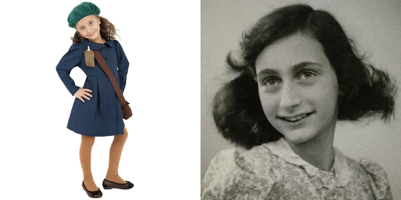 Anne Frank and 'World War 2 Girl' Halloween costume