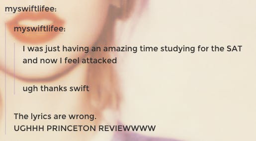 How did Princeton Review get its Taylor Swift lyrics so wrong?