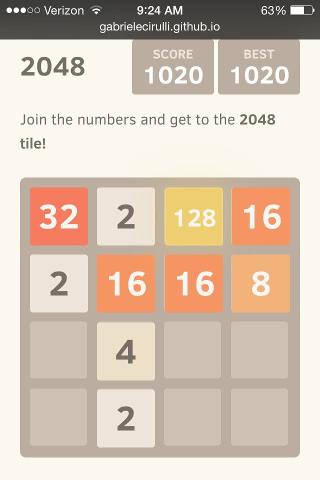 Win '2048' Game : Tips & Tricks / Demonstration 