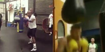 Floyd Mayweather Conor McGregor boxing workout videos