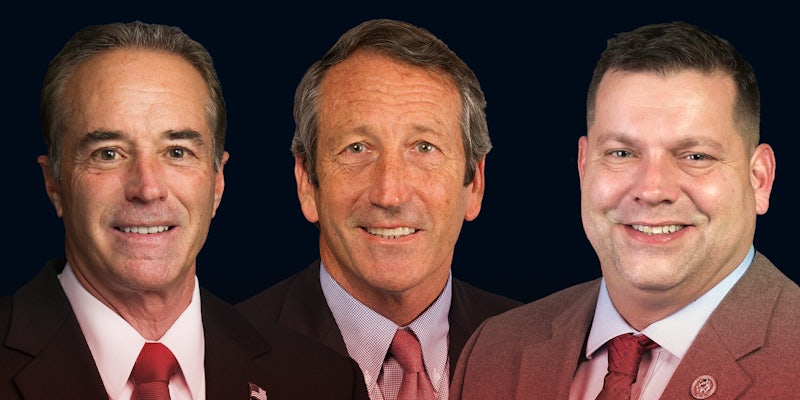 US Reps. Chris Collins, Mark Sanford, and Tom Garrett