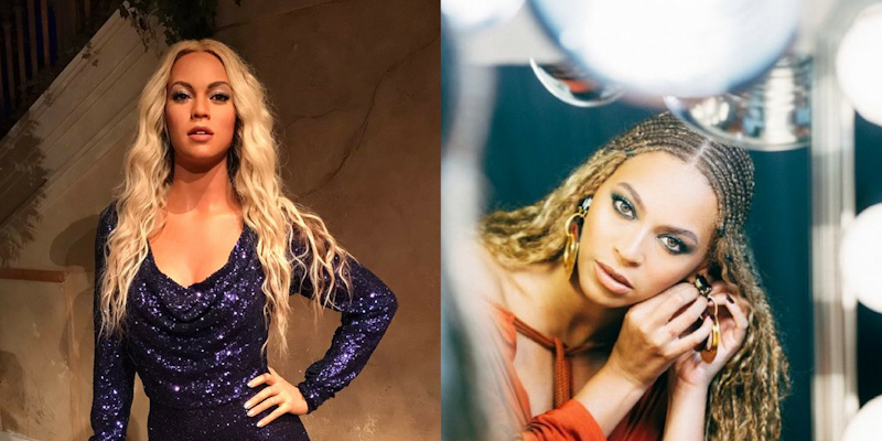 Beyoncé and her wax figure